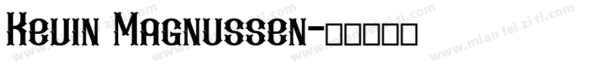 Kevin Magnussen字体转换